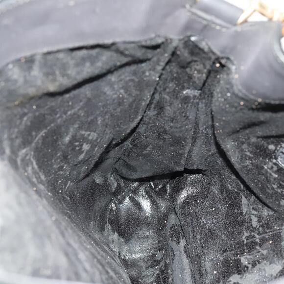 GUCCI Bamboo Shoulder Bag Suede Black Gold 001 1577 001 1577 - Picture 16 of 16